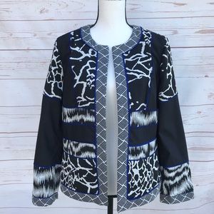 Artisan Jacquard Blocked Jacket